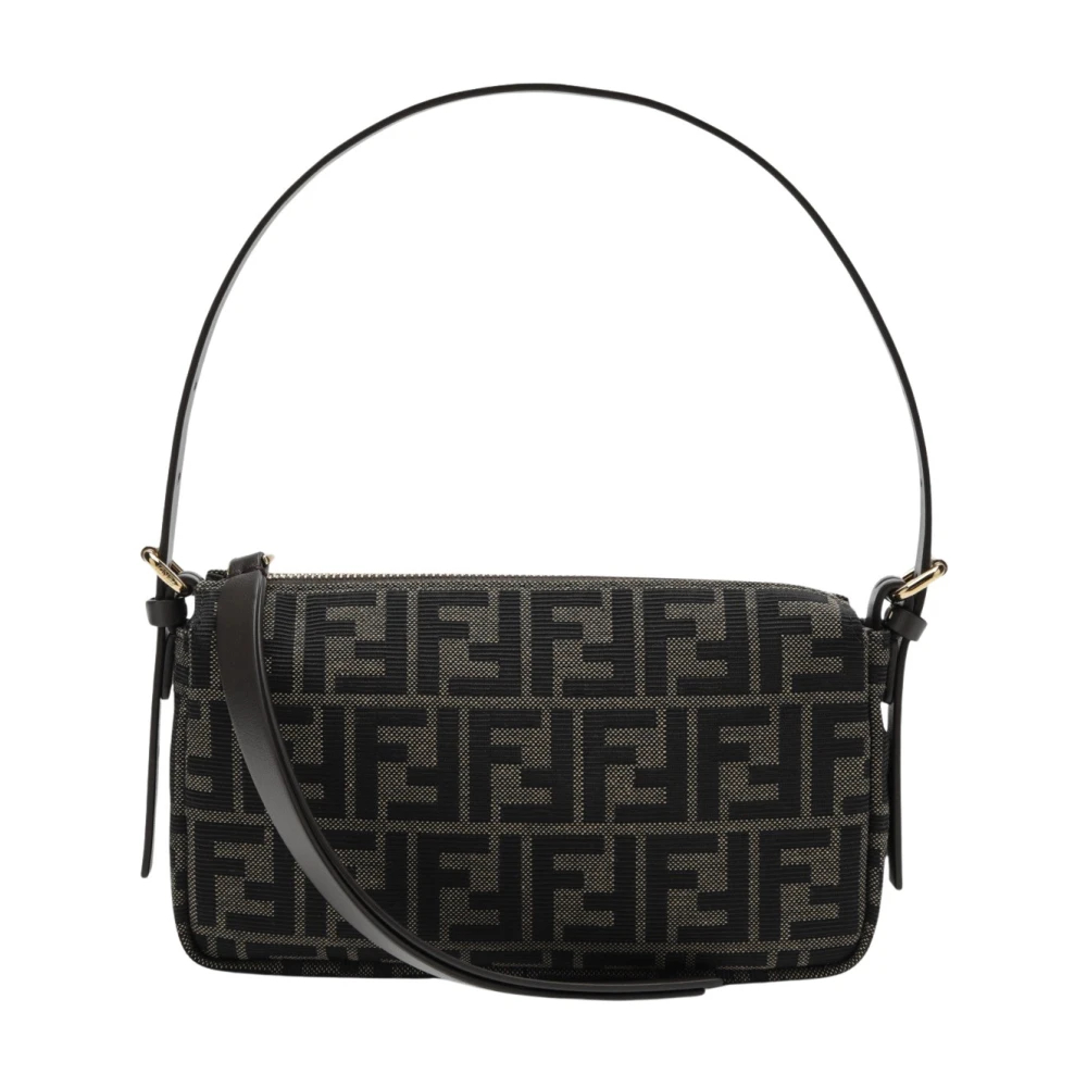 Fendi - Ff Jacquard Umhängetasche - Bags - Damen - Braun - One Size - Bild 9