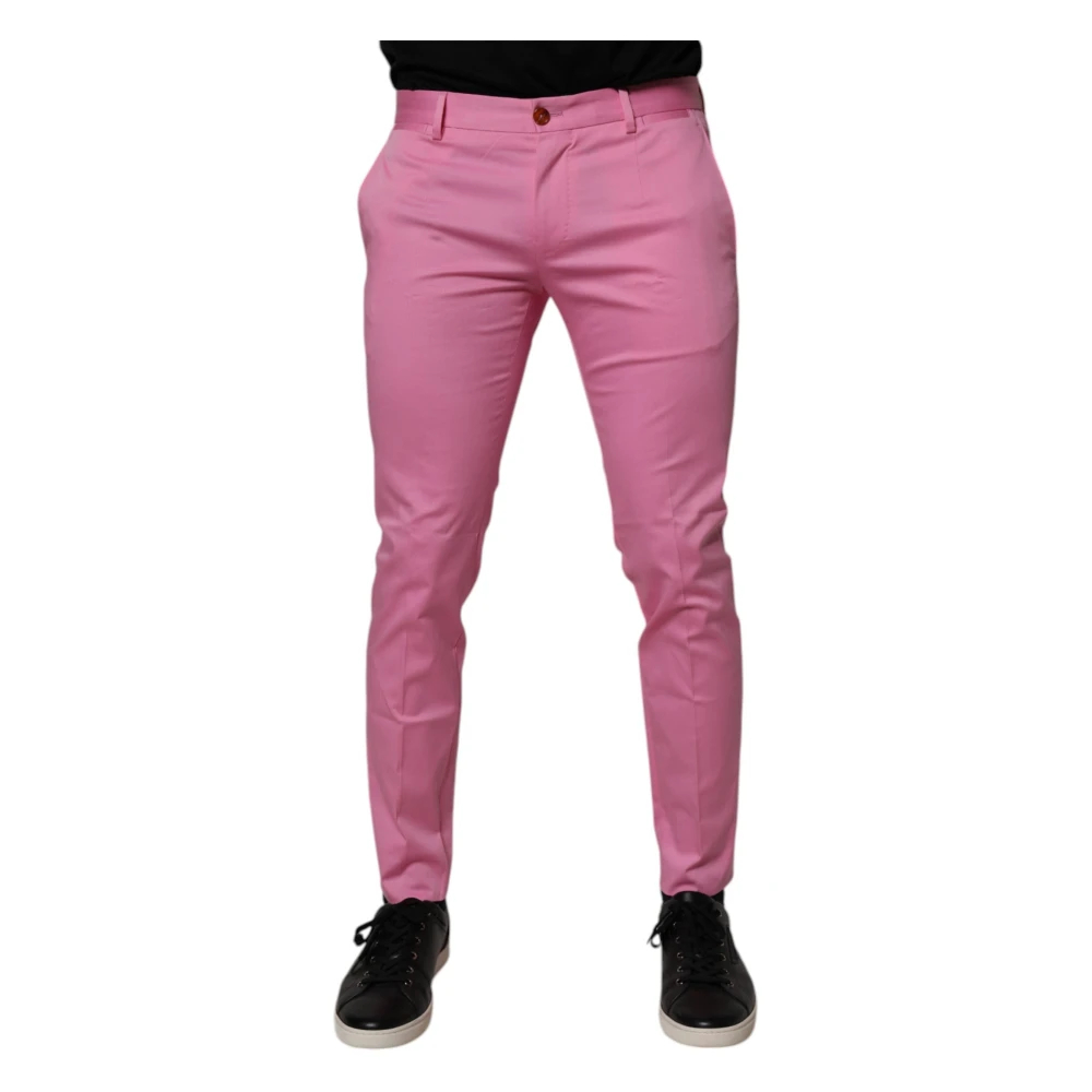 Dolce & Gabbana Herren Rosa - Schmal Geschnittene Anzughose - Trousers - M