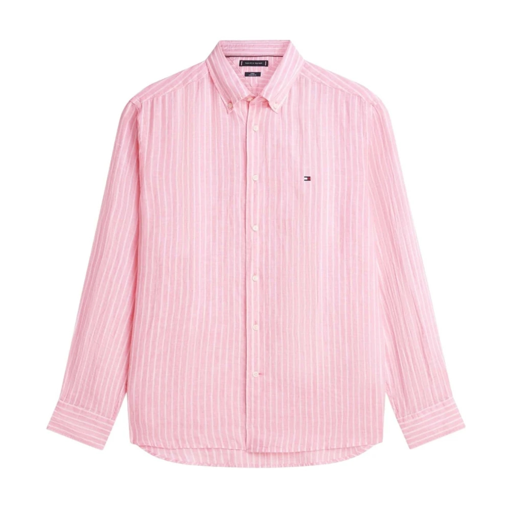 Tommy Hilfiger Herren Rosa Hemd Bengal Mw0mw42400 Regular Fit - Image 5