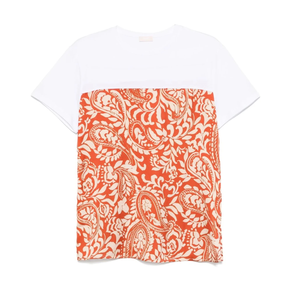 Liu Jo Damen Multicolor - T-Shirt - Tops - Mehrfarbig -Xs