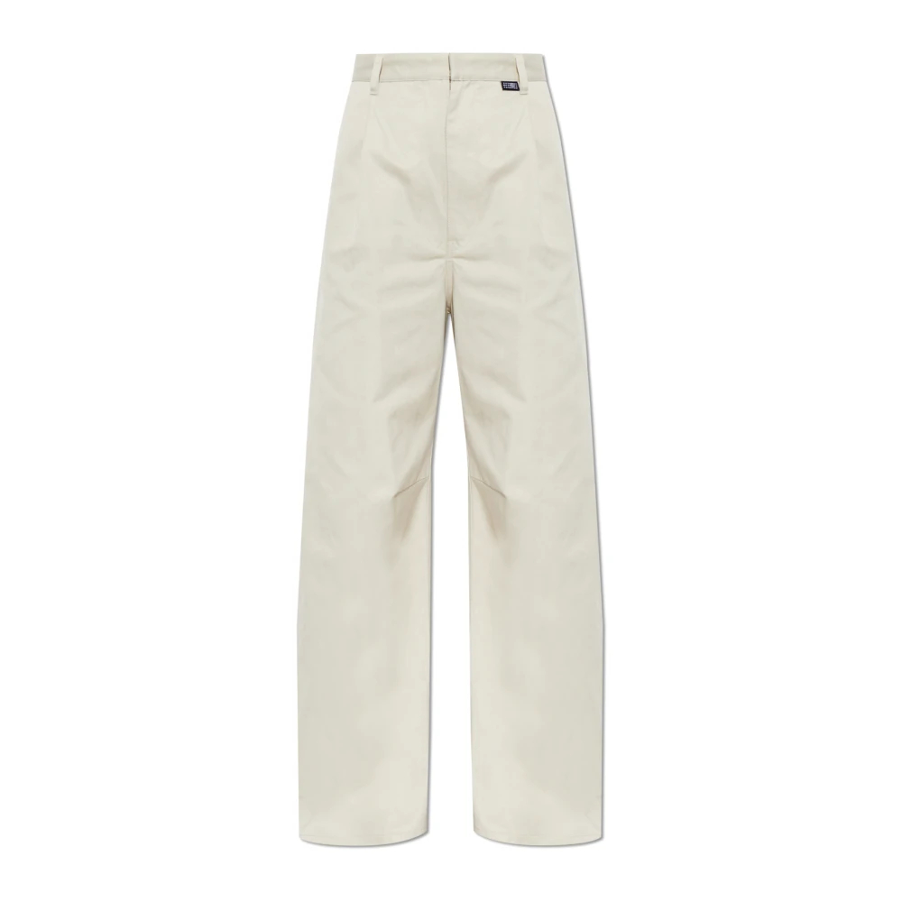 Mm6 Maison Margiela Damen Beige - Weite Hosen - Trousers - 2XS