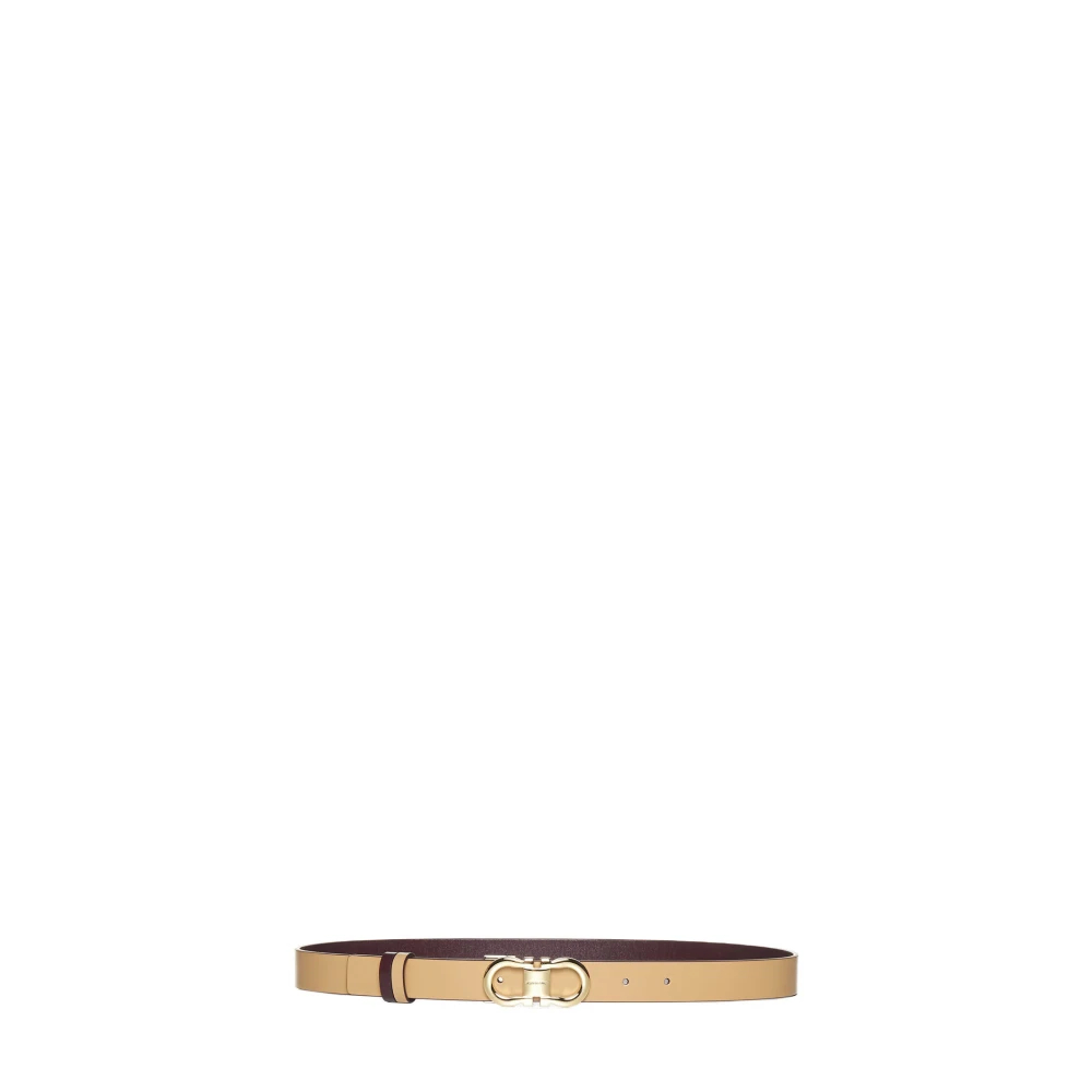 Ferragamo - Gancini Wendegürtel - Accessories - Damen - Beige - 90 Cm