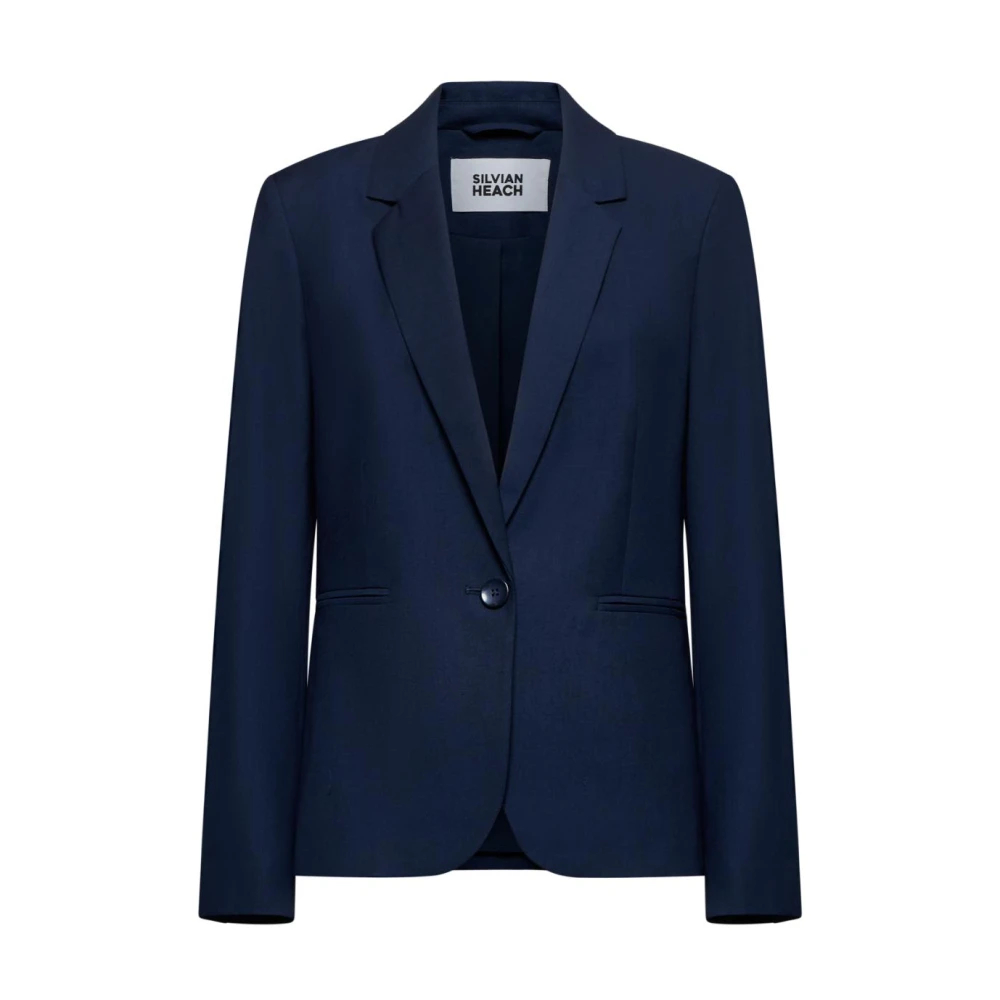 Silvian Heach Damen Blau - Essentieller Einreiher-Blazer - Jackets - L
