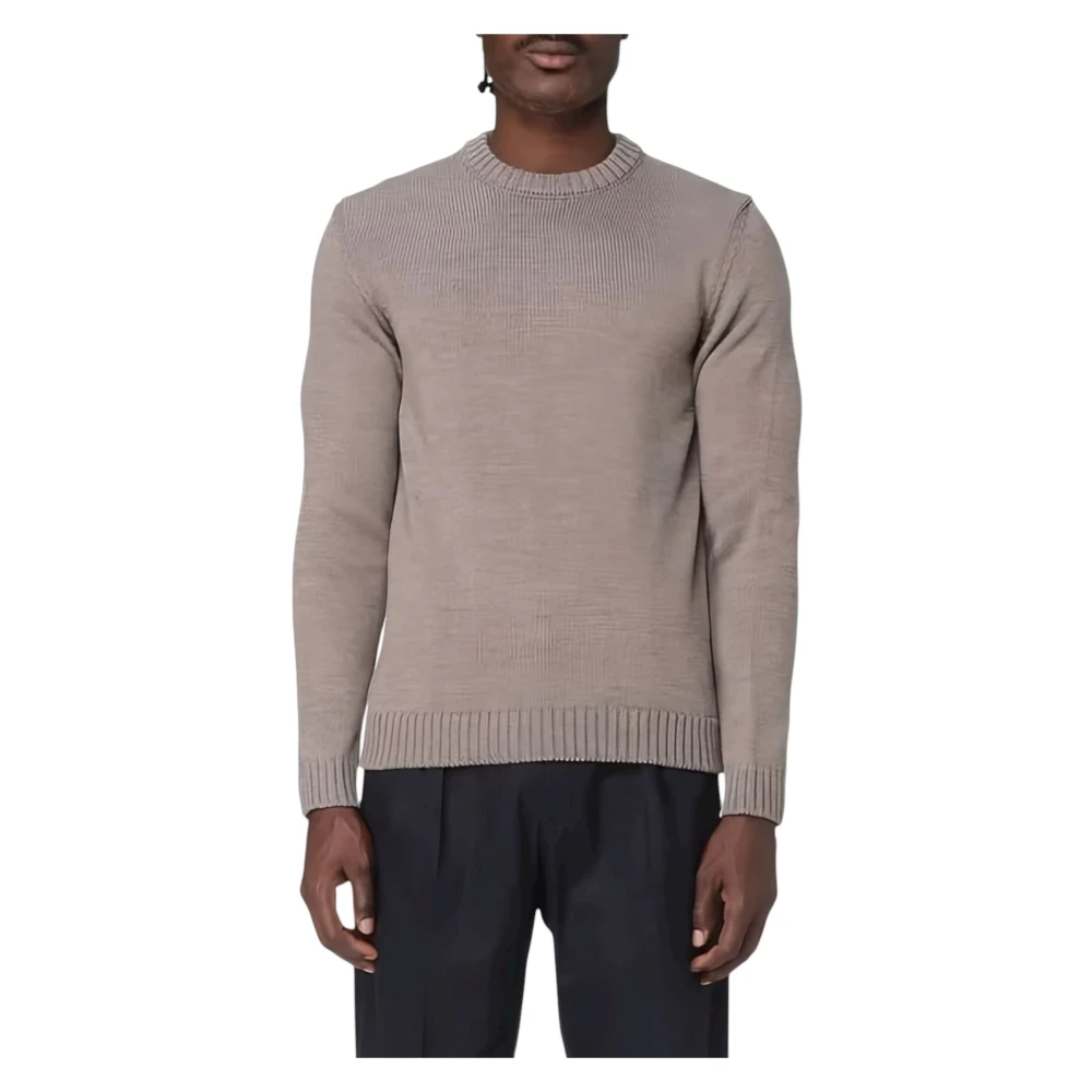 Zanone Herren Braun - Girocollo Sweater - Knitwear - L