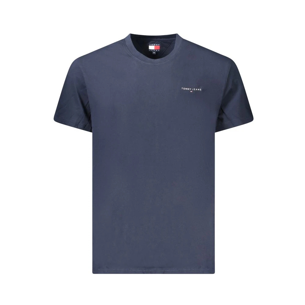 Tommy Jeans Herren Dunkelblau T-Shirt Linear Chest Dm0dm21780 Slim Klein - Bild 9