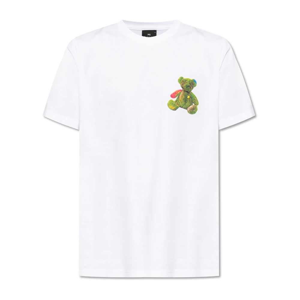 Ps By Paul Smith Herren Weiß - Bedrucktes T-Shirt - Tops - 2XL