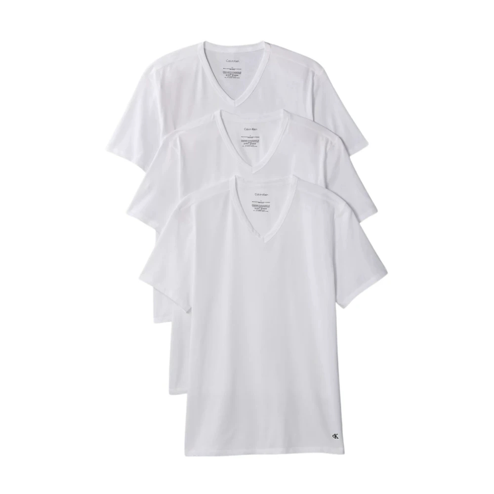 Calvin Klein Underwear Herren Weiß T-Shirt-Set Lv00nb4186 Slim Groß - Image 7
