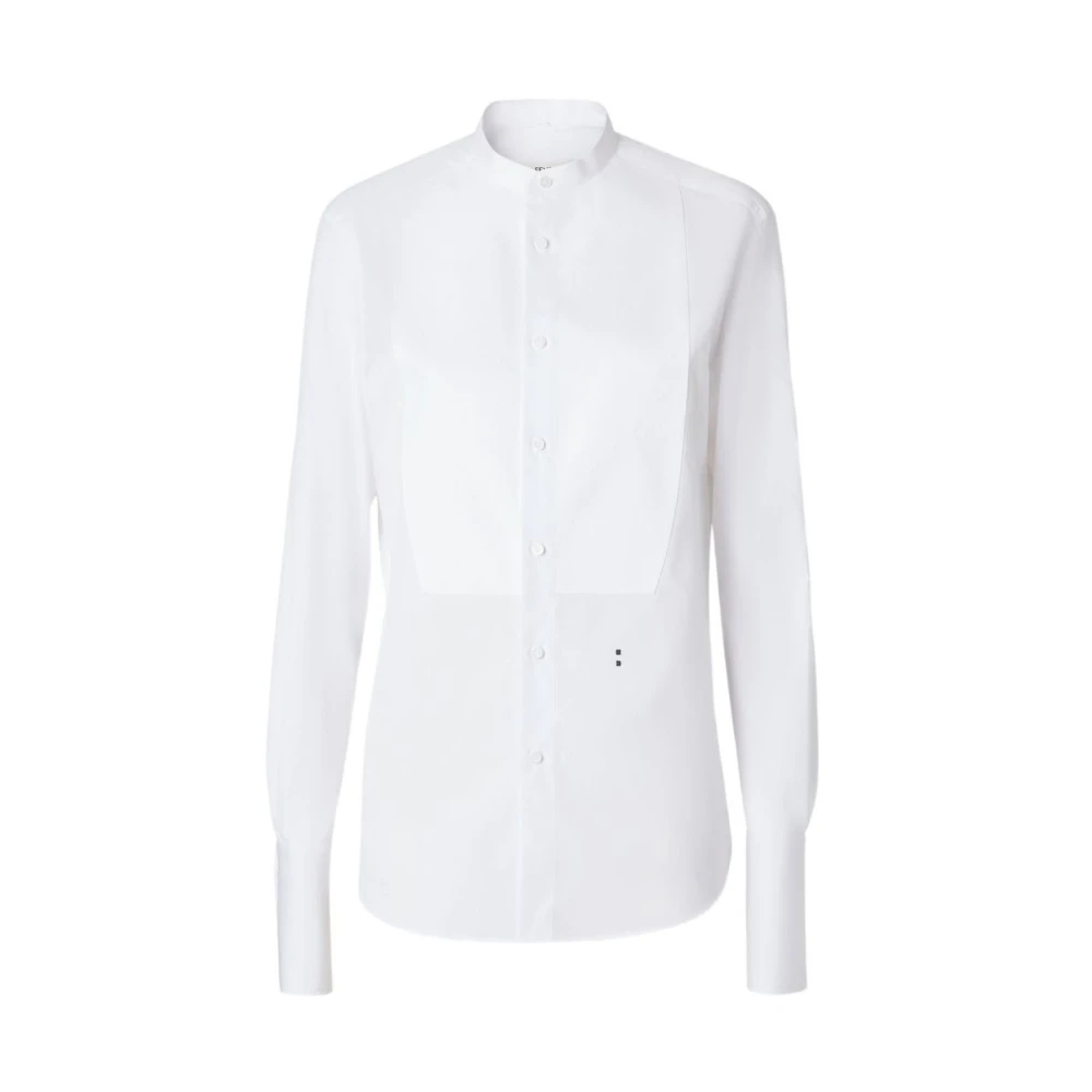 Fendi - Popeline Hemd - Blouses & Shirts - Damen - Weiß - S - Bild 4