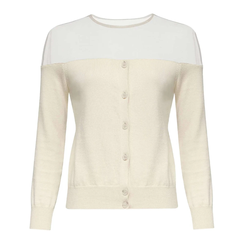 Mm6 Maison Margiela Damen Beige - Strickjacke - Knitwear - Xs