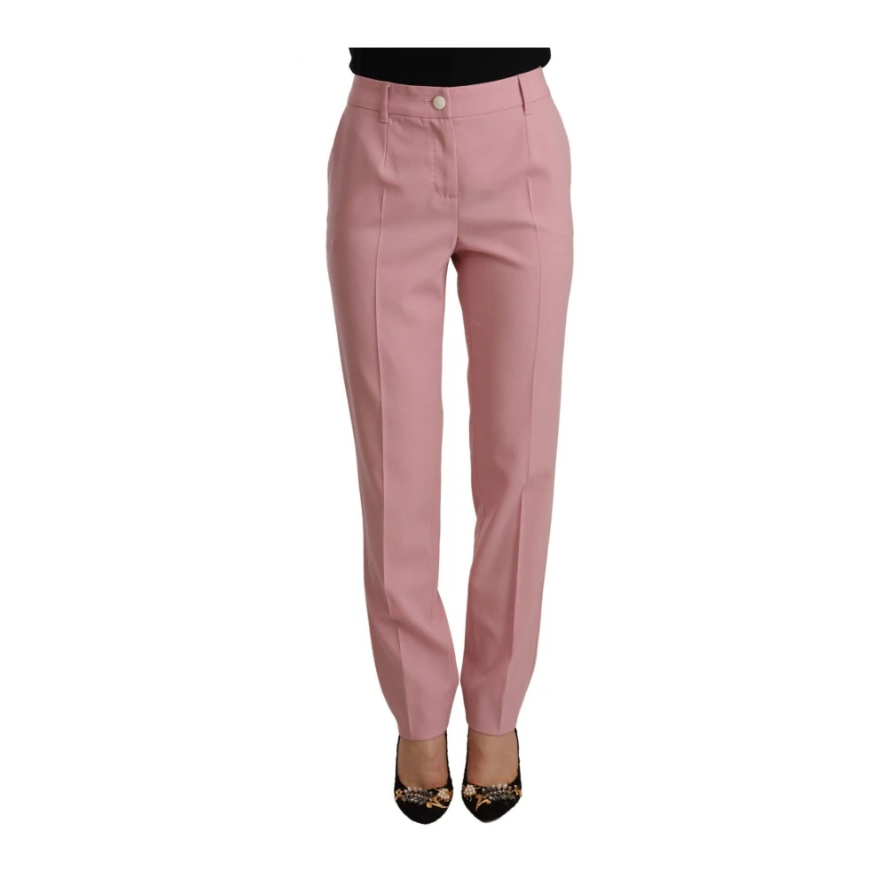Dolce & Gabbana Damen Rosa - Slim-Fit Hosen - Trousers - M
