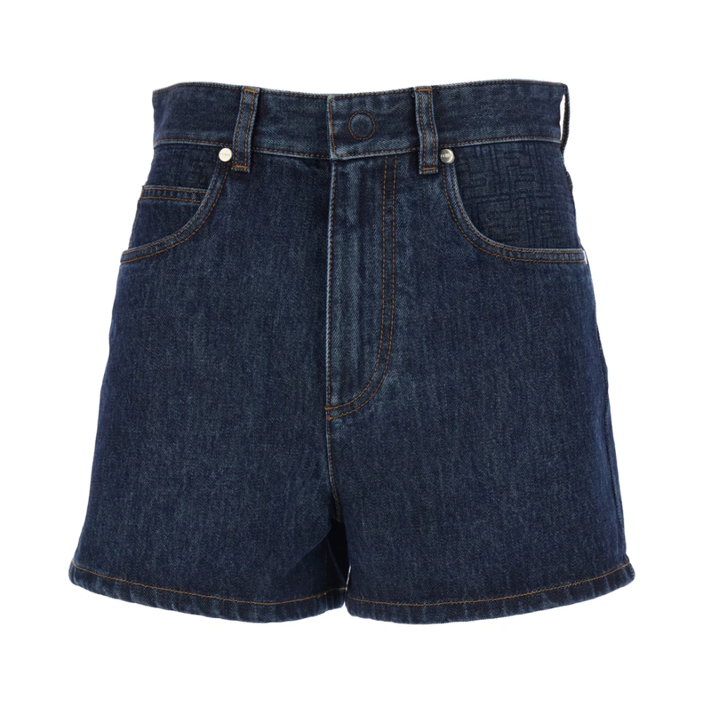 Fendi - Flared Denim Shorts - Shorts - Damen - Blau - S - Bild 8