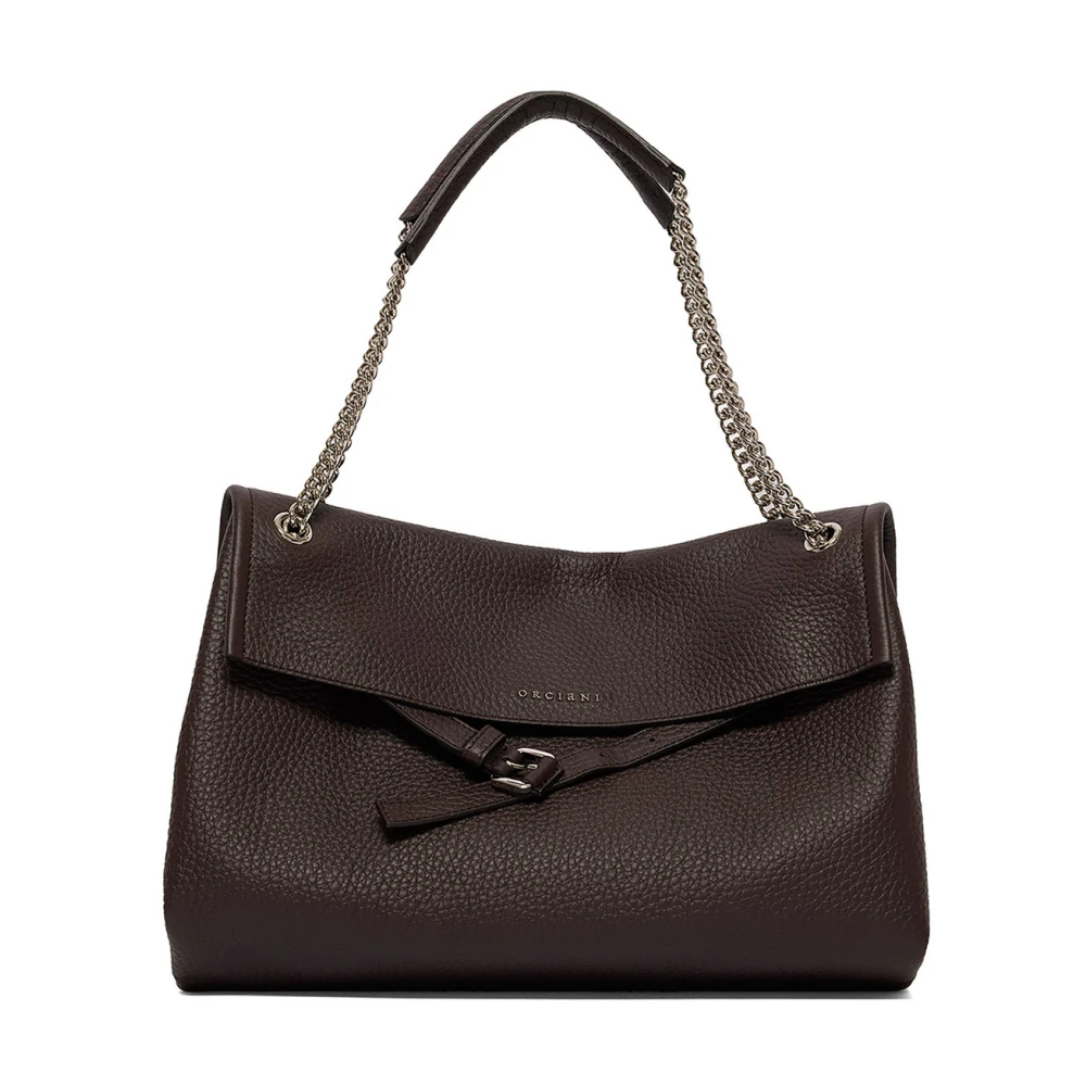 Orciani Damen Braun - Venus Soft Midi Schultertasche - Bags - One Size