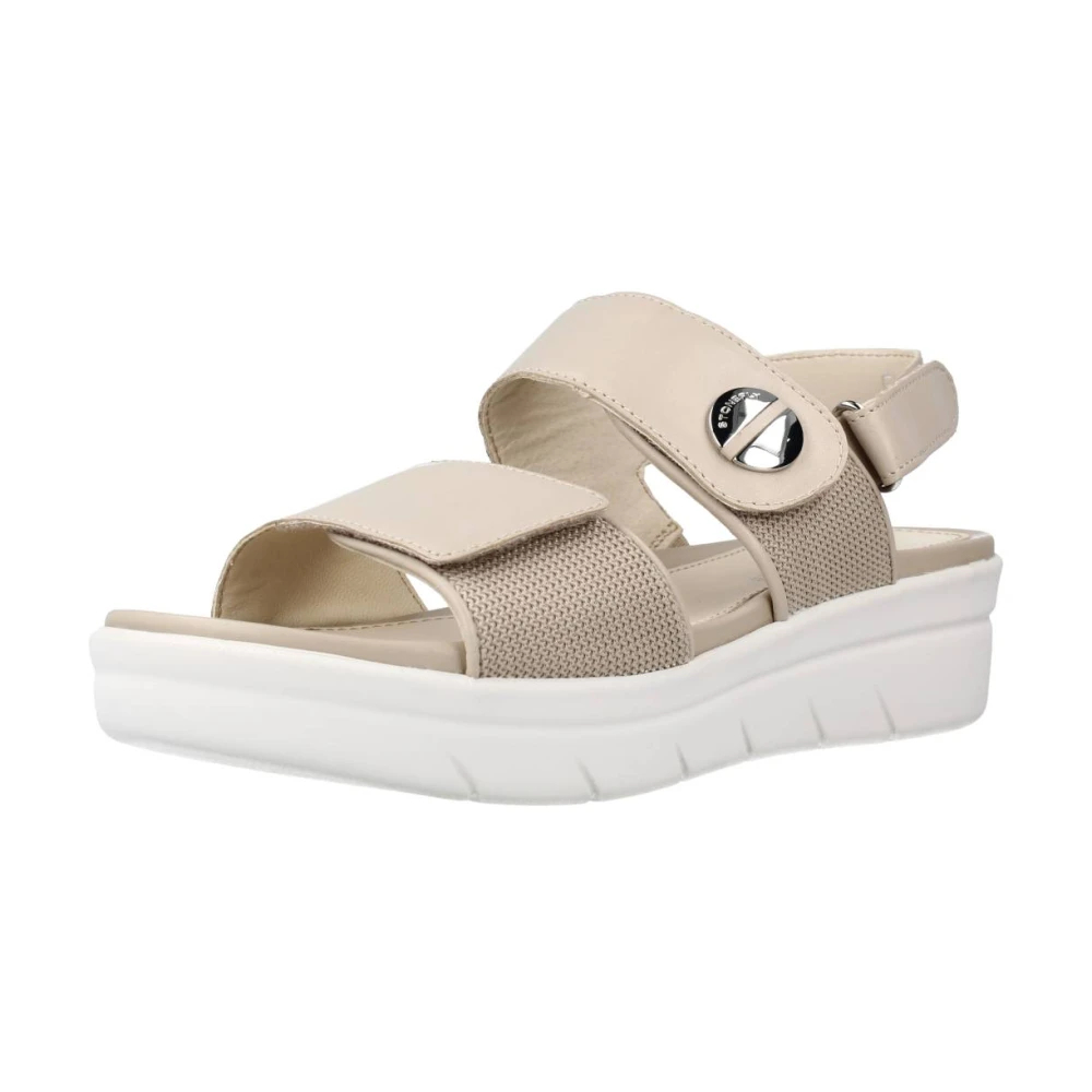 Stonefly Damen Beige - Aqua Iii 12 Keilsandalette - Shoes - 37 Eu
