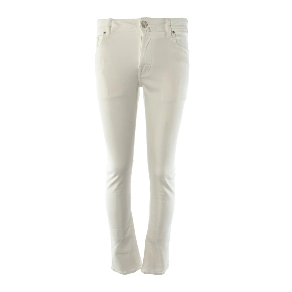Jacob Cohën Herren Weiß - Nick Slim Hosen - Trousers - W32