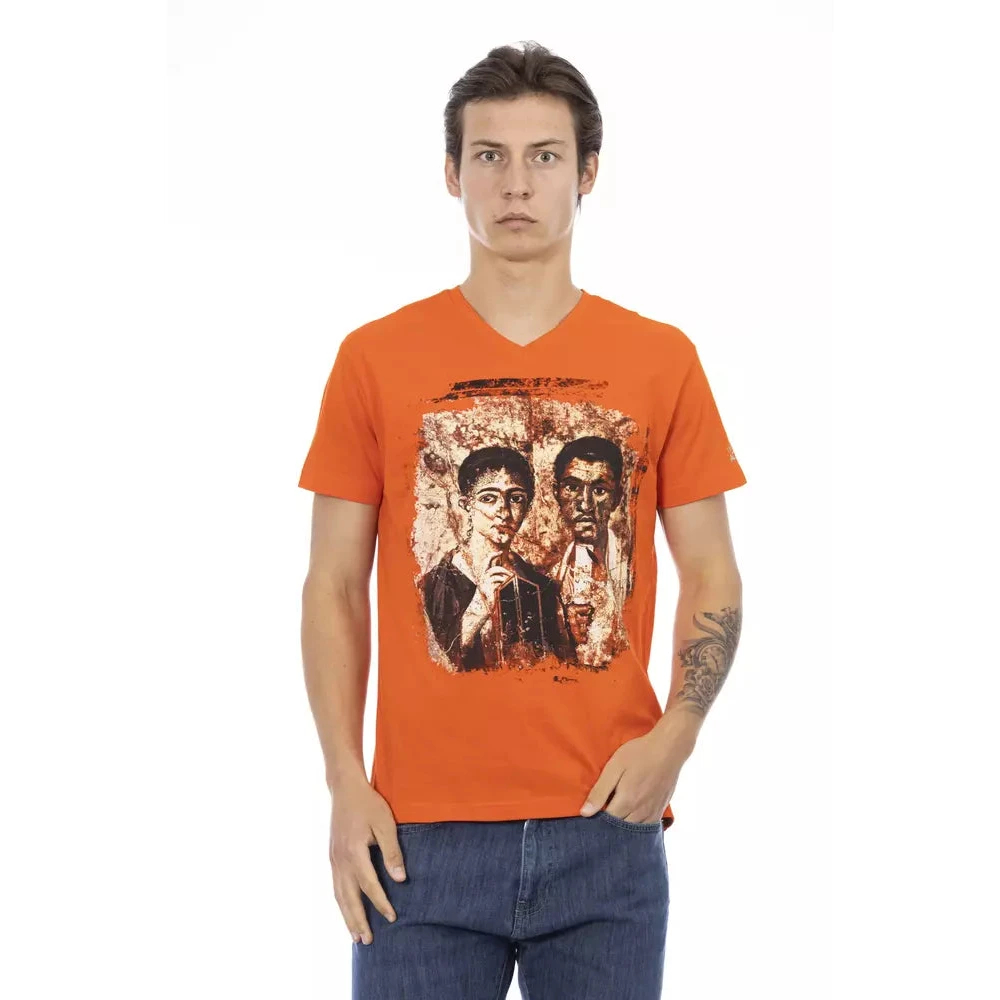 Trussardi Herren Orange - Action Kurzarm T-Shirt - Tops - L