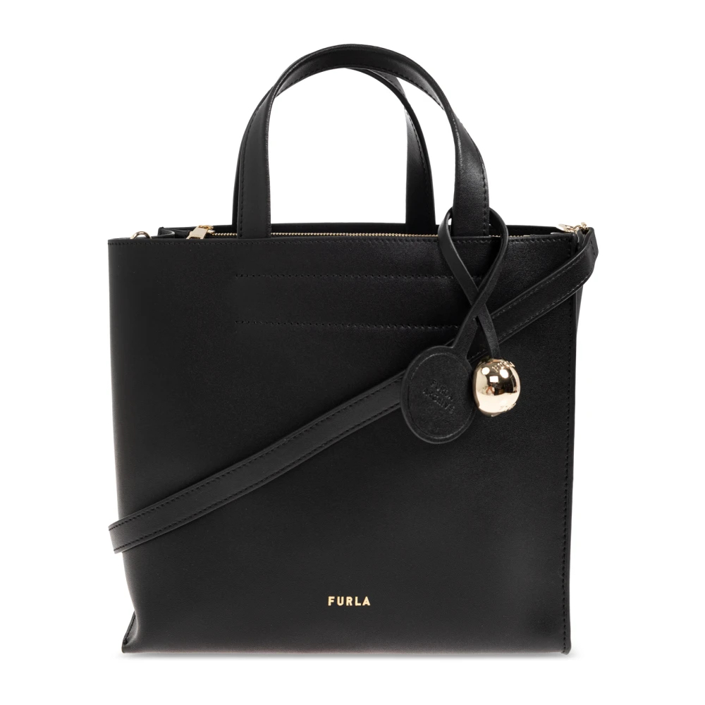 Furla Divide It Sac Cabas S Nero Noir Cuir De Veau Sidney Femme - Bild 5
