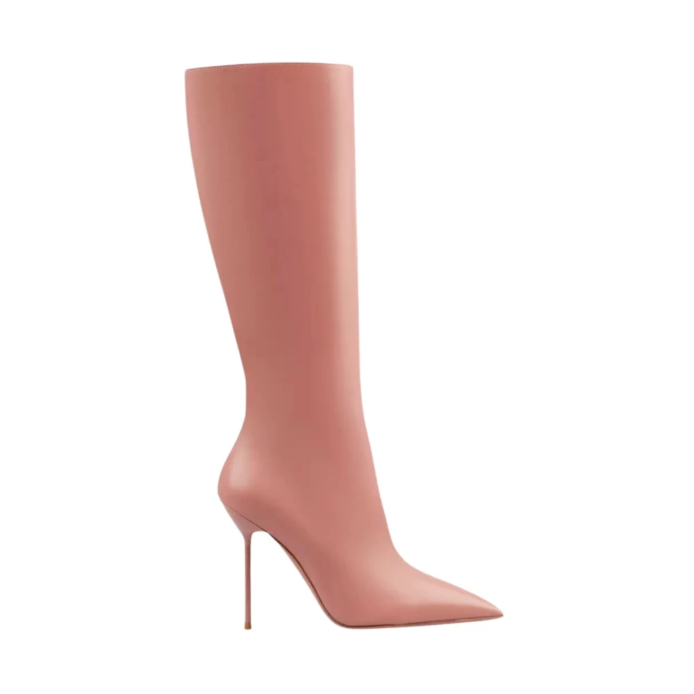Paris Texas Damen Rosa - Leder-Kniehohe Stiefel - Shoes - 37 Eu