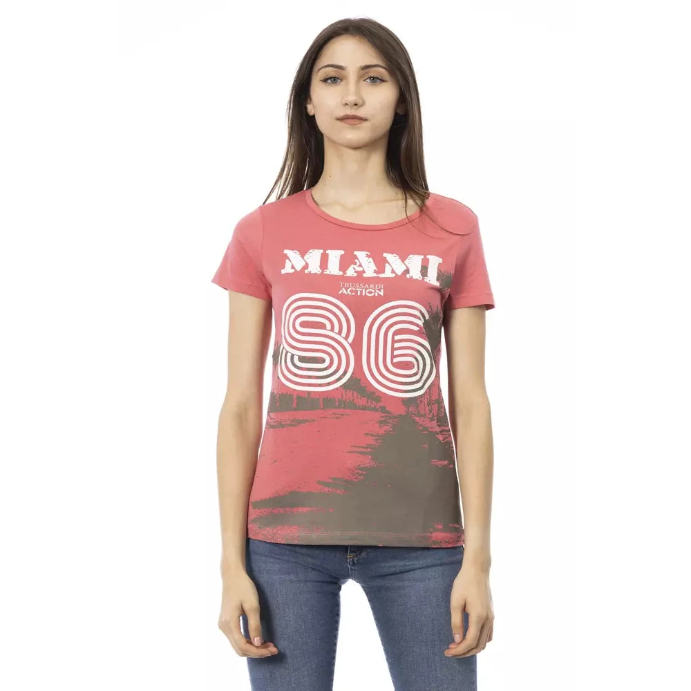 Trussardi Damen Rosa - Action Kurzarm-T-Shirt - Tops - L