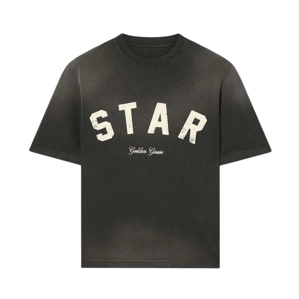 Golden Goose Damen Grau - Slogan Rundhals-T-Shirt - Tops - S