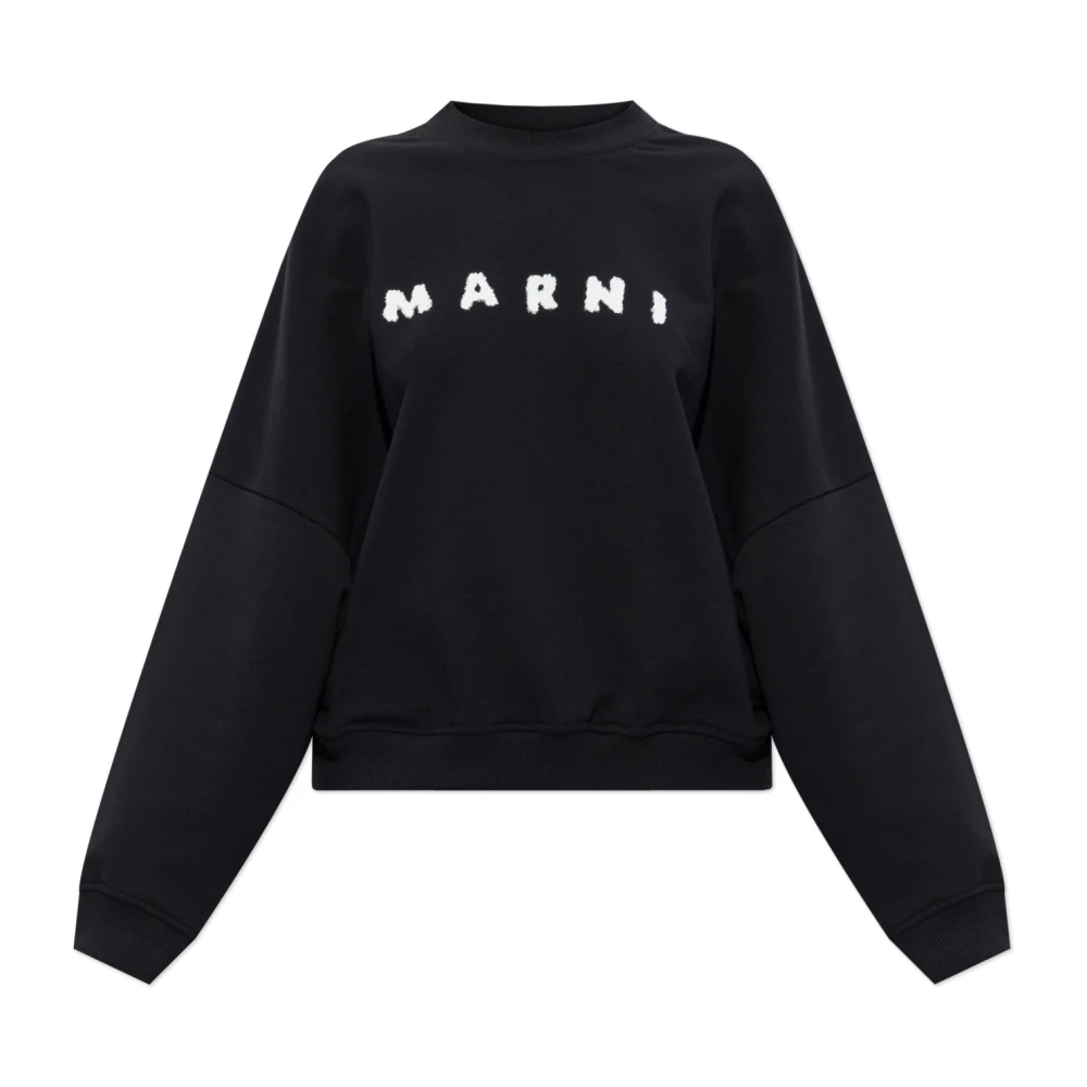 Marni Damen Schwarz - Sweatshirt Mit Logo - Sweatshirts & Hoodies - K - Xs