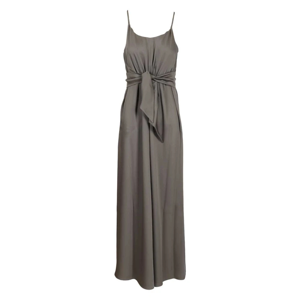 Emporio Armani Damen Grau - Kleid Mit Bindegürtel - Dresses - Xs