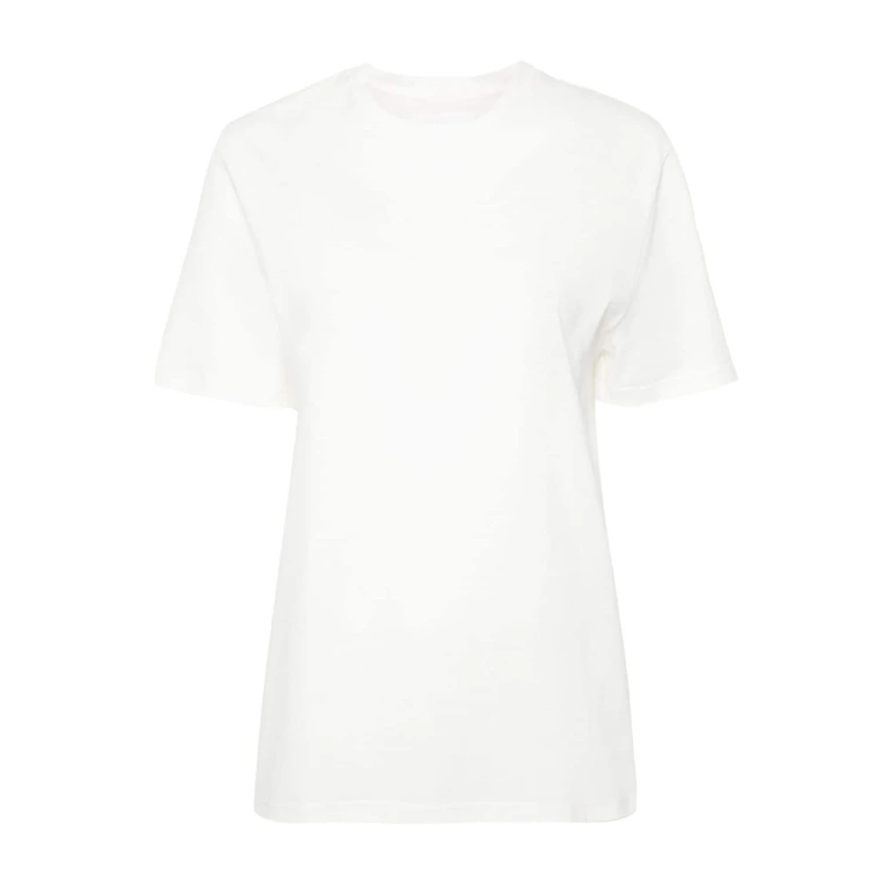 Jil Sander Damen Weiß - Es Logo T-Shirt - Tops - S