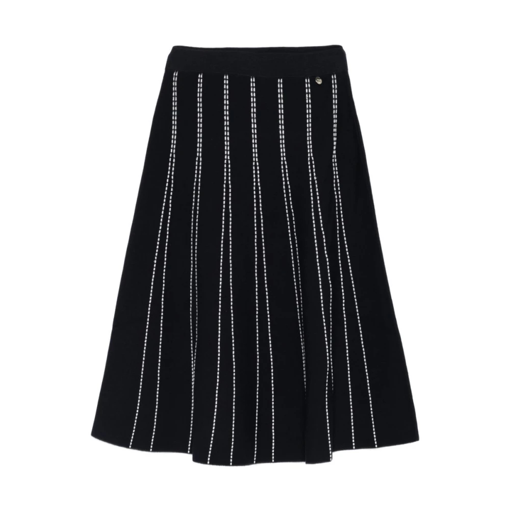 Liu Jo Damen Multicolor - Knit Midi Skirt - Skirts - Mehrfarbig -L