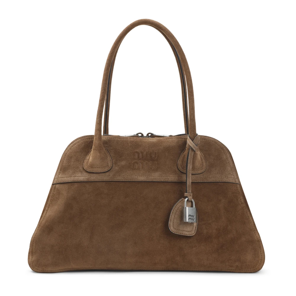 Miu Miu - Vivant Suede Bag - Bags - Damen - Braun - One Size - Bild 6