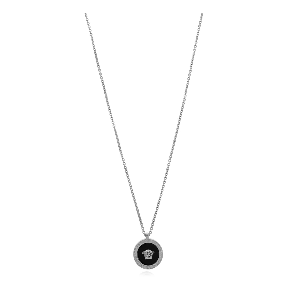 Versace Herren Grau - Halskette Mit Anhänger - Accessories - One Size