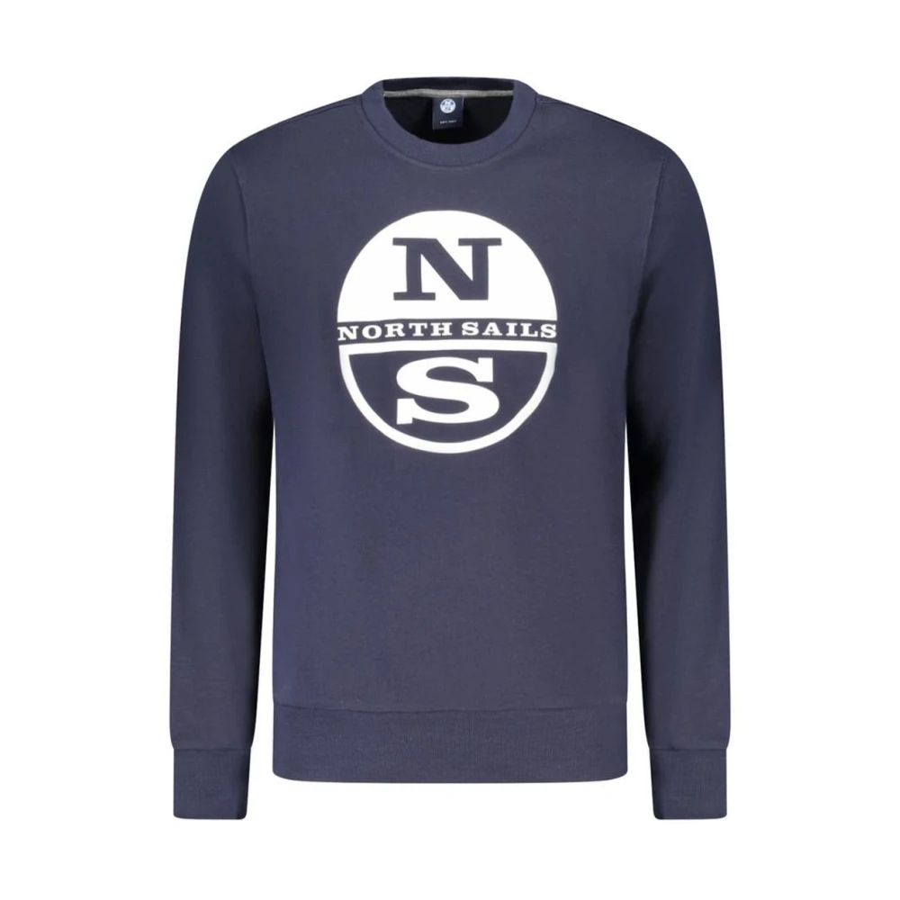 North Sails, Herren, Pullover, Blue Cotton Men's Sweatshirt, Blau, (XL) - Bild 4