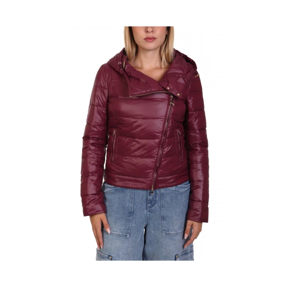 Patrizia Pepe Damen Rot - Steppjacke Mit Kapuze - Jackets - L