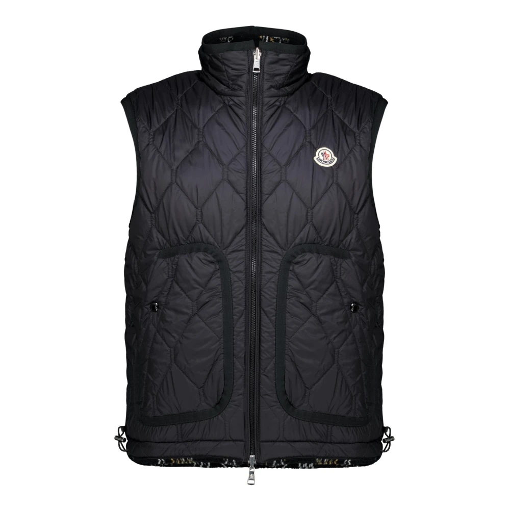 Moncler Reversible Paisley Print Padded Teddy Gilet für Men in Black in Size: L - Bild 7