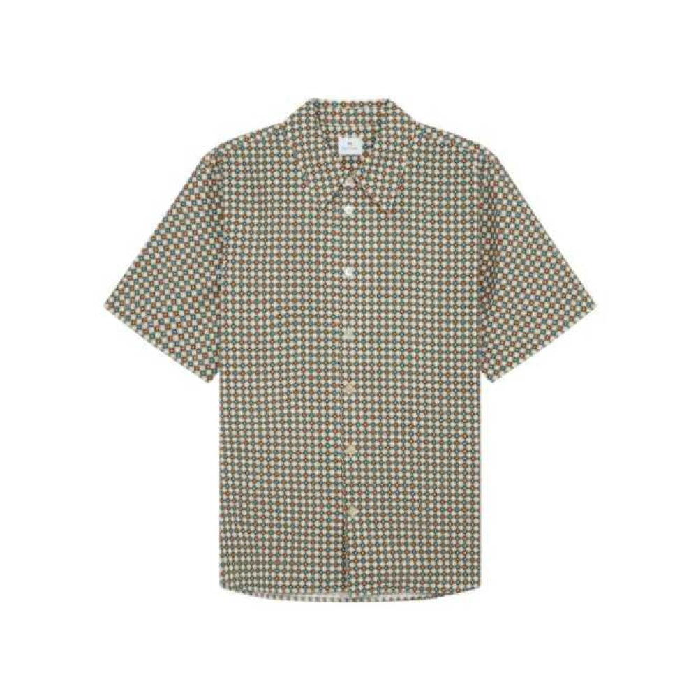 Paul Smith Herren Multicolor - Geo Tile Shirt - Shirts - Mehrfarbig - S