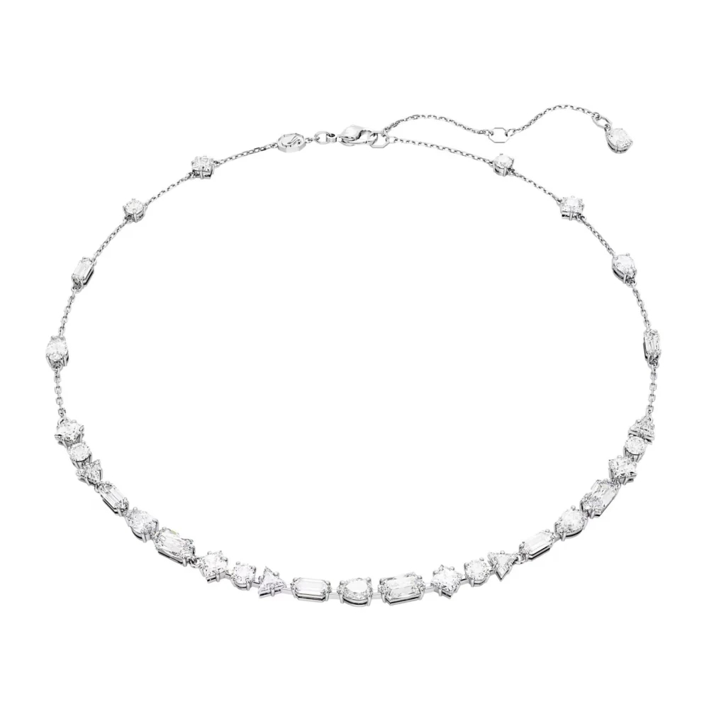 Swarovski - Halskette Weiß Rhodium-Plattiert Zirkonia - Accessories - Damen - Grau - One Size - Bild 3