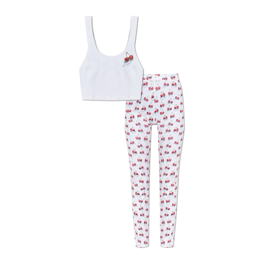 Diesel Damen Weiß - Zweiteiliges Pyjama-Set - Nightwear & Lounge - L