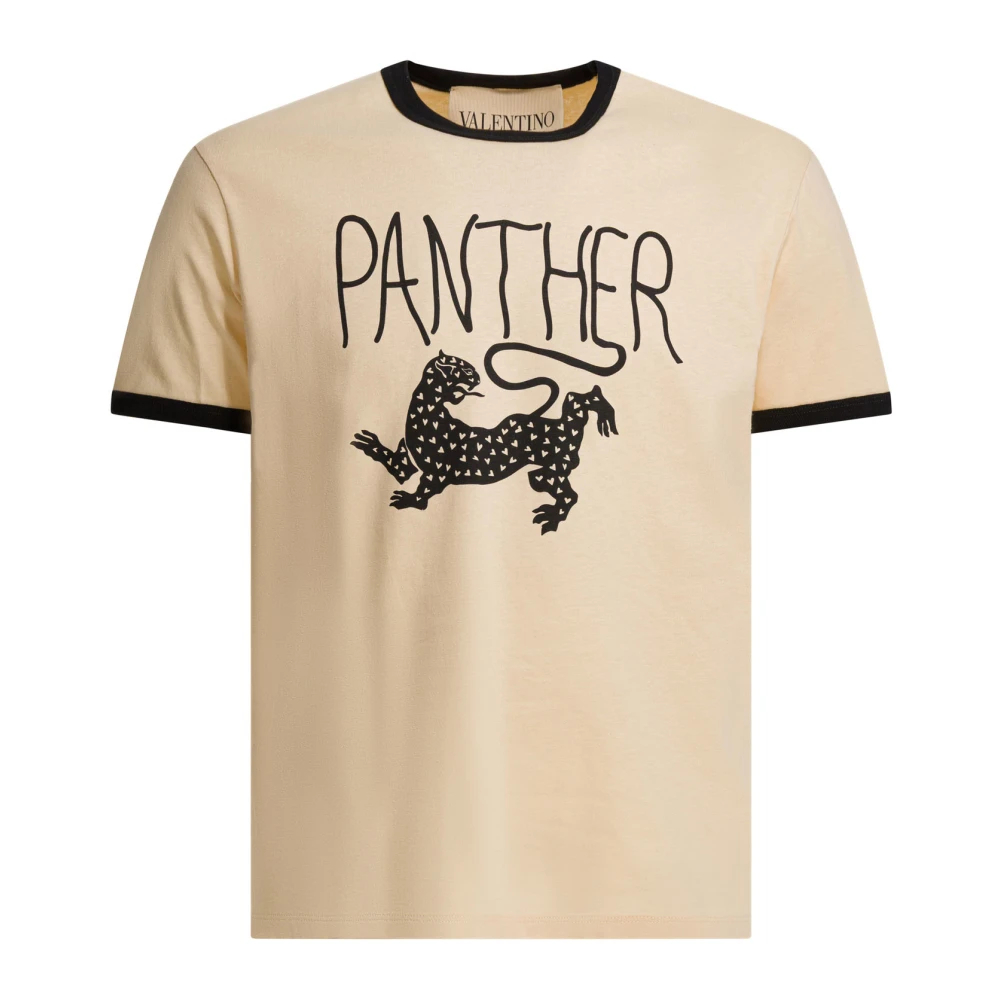 Valentino - Panther T-Shirt - Tops -Herren -Beige -L