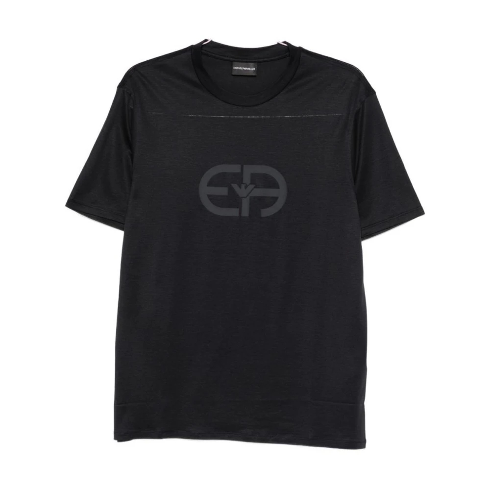 Emporio Armani Herren Blau - T-Shirt Mit Rundhalsausschnitt - Tops - 3XL
