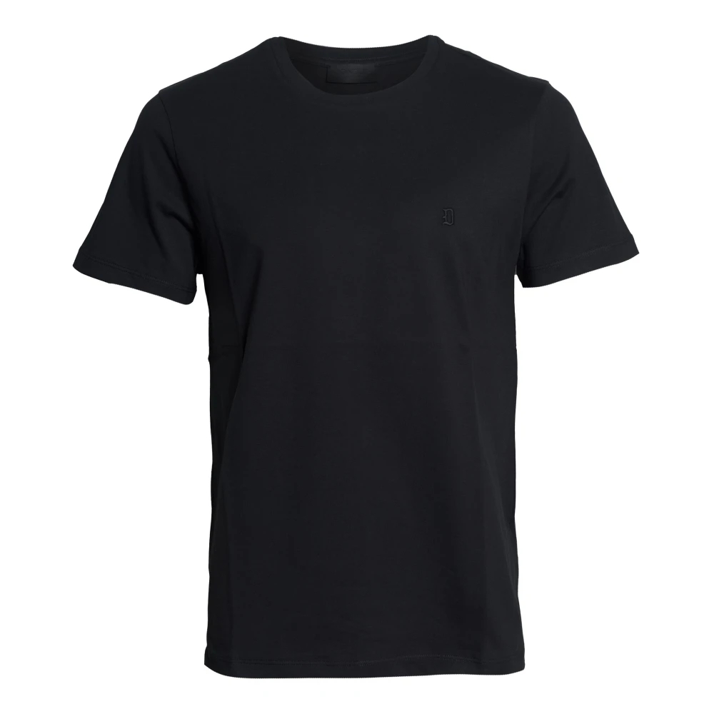 Dondup Herren Schwarz - T-Shirt Mit Rundhalsausschnitt - Tops - K - S