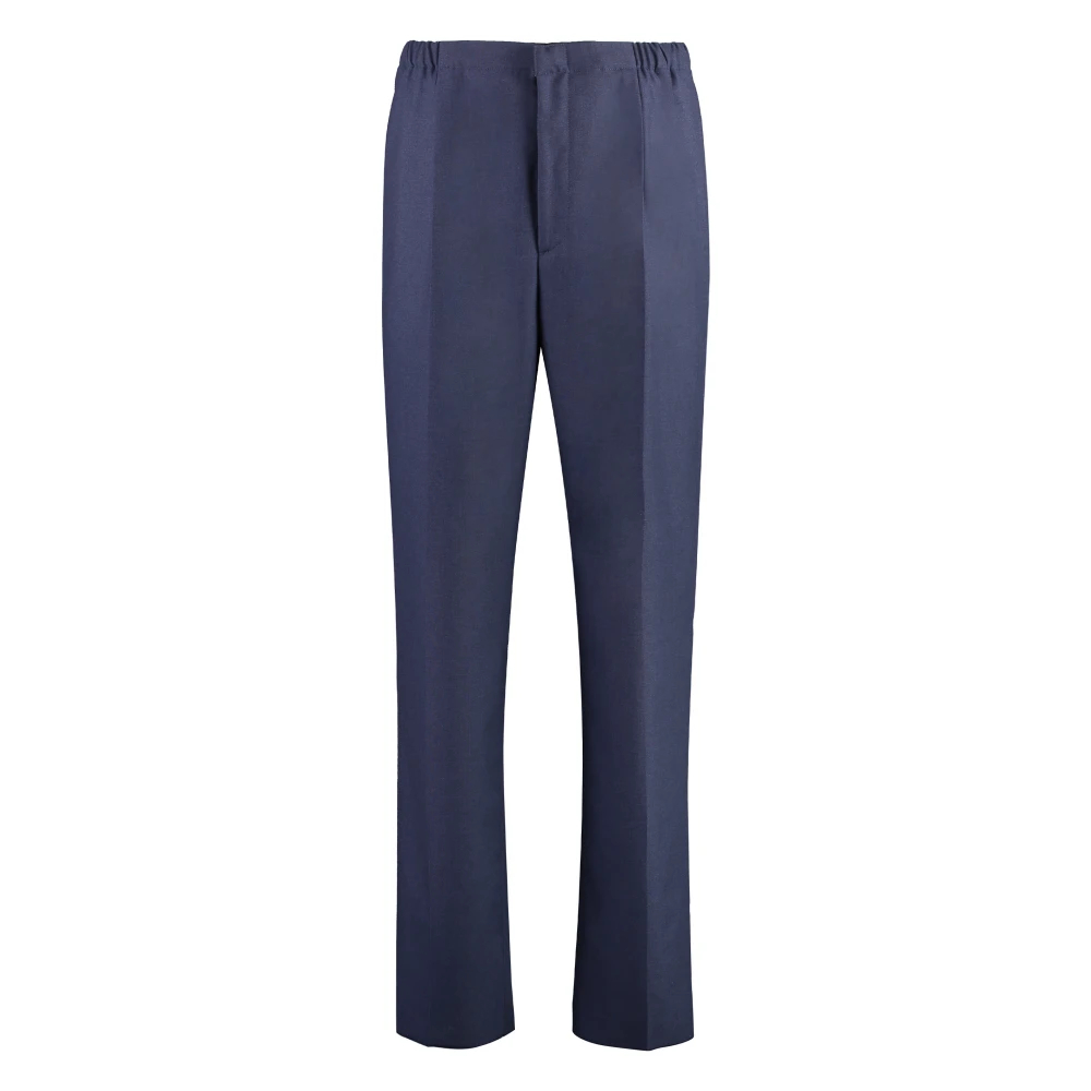 Fendi Herren Blau - Wollhose Mit Taschen - Trousers - L