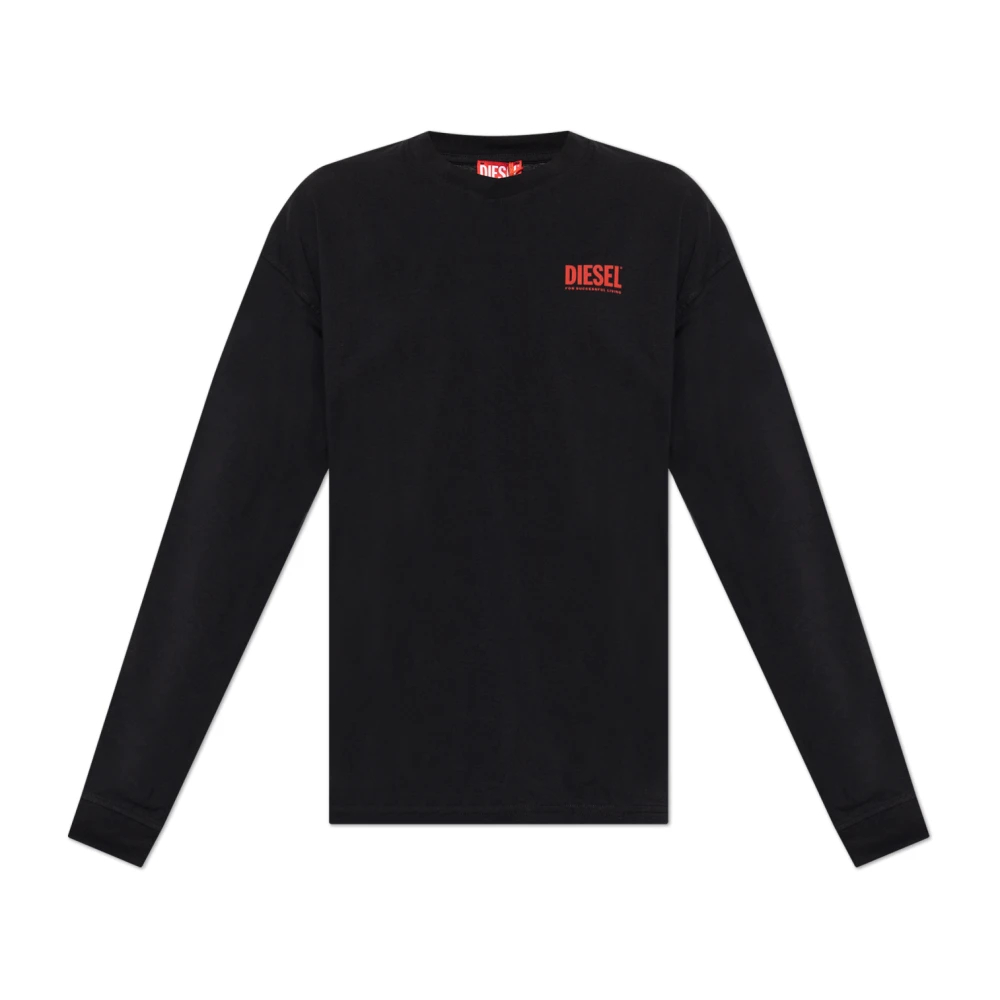 Diesel Herren Schwarz - T-Boxt-Ls-Bisk - Tops - K - Xl
