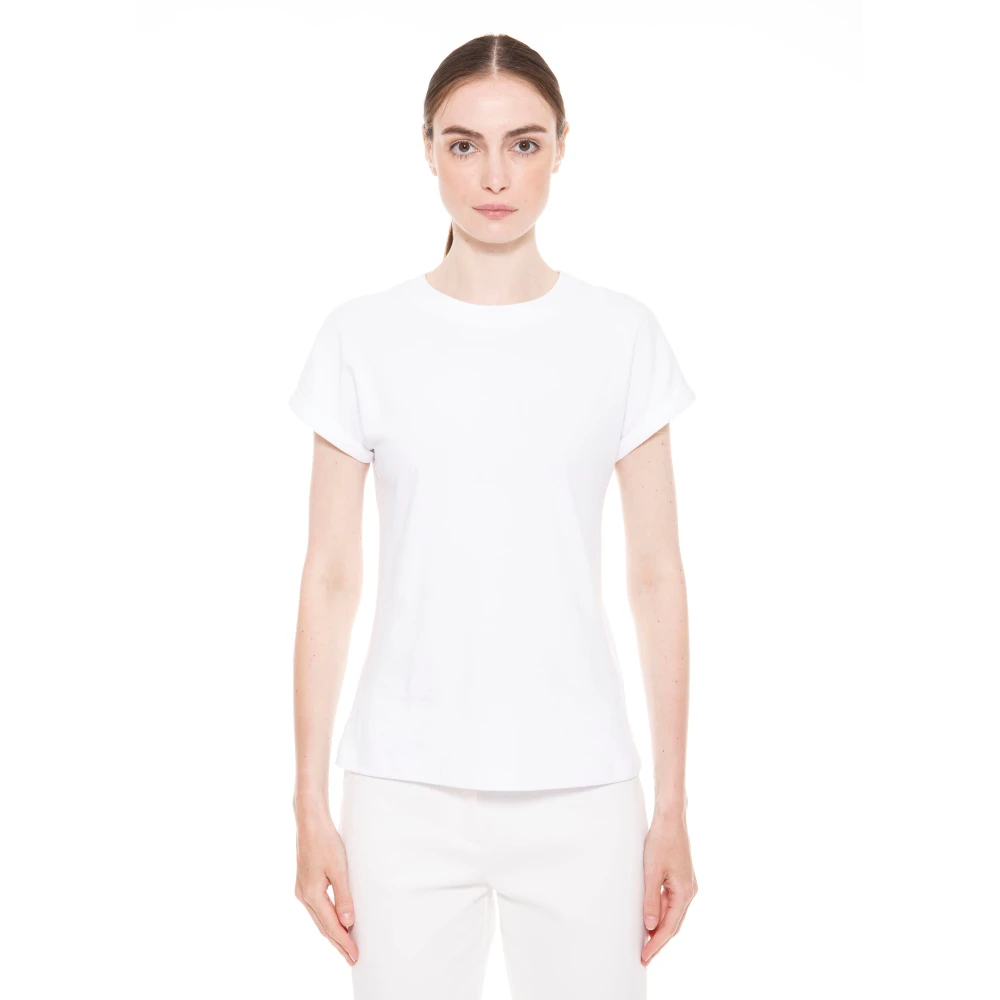 Eleventy Damen Weiß - T-Shirt Girocollo - Tops - L