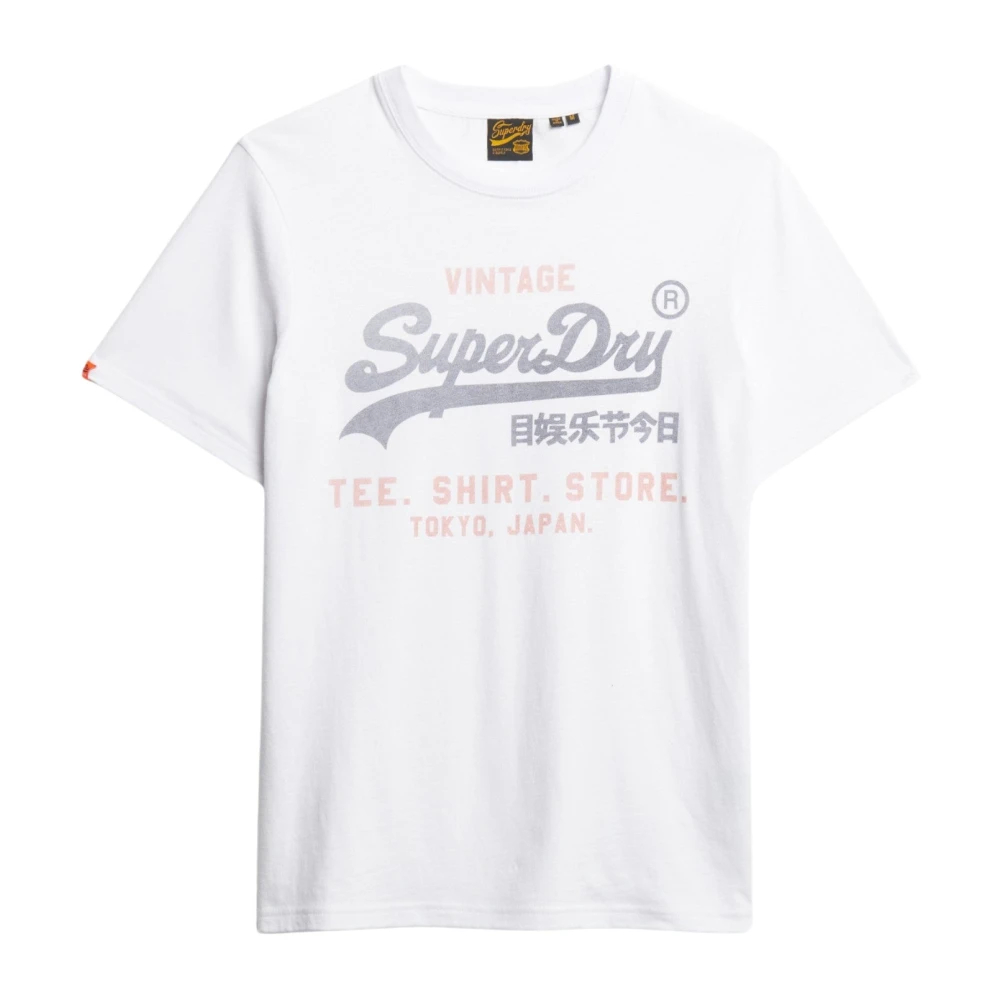 Superdry Herren Weiß T-Shirt Baumwolle - Bild 6