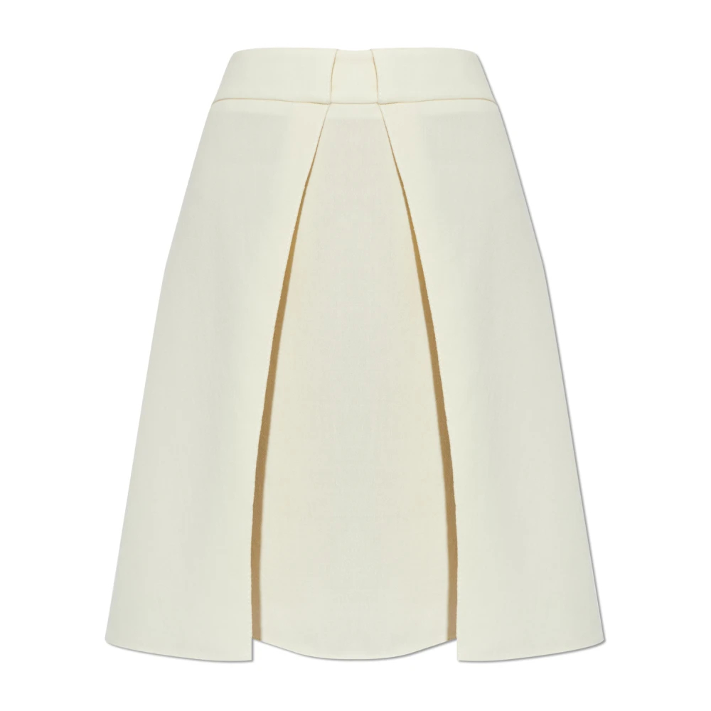 Marni Damen Beige - Wool Crêpe Midi Skirt - Skirts - 2XS