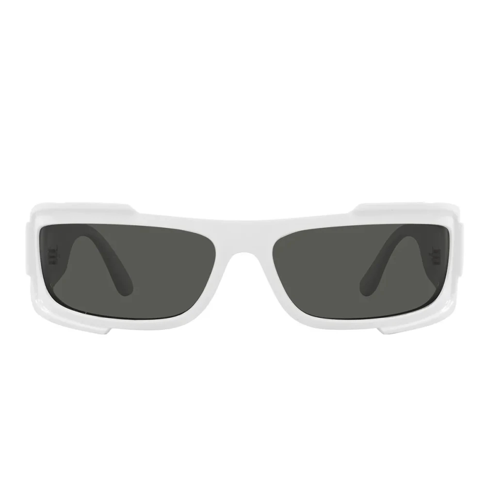Versace Herren Weiß Ve4446 314/87 Sonnenbrillen Nylon Grau Quadratisch Normal - Bild 4