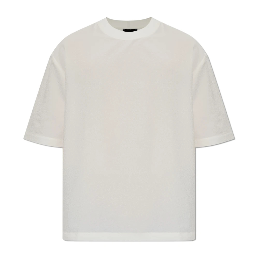 Emporio Armani - Rundhals-T-Shirt - Tops - Herren - Beige - Xl