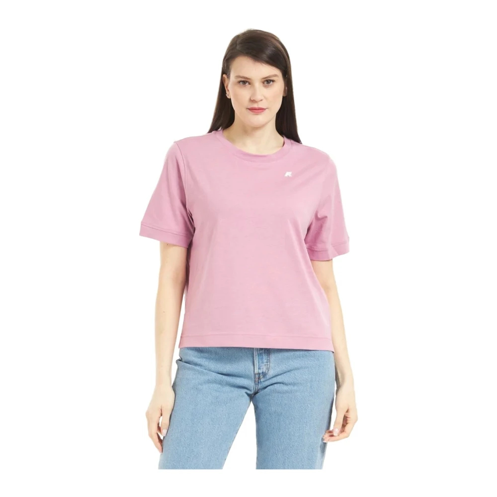K-Way Damen Rosa - Selune Jersey T-Shirt - Tops - S