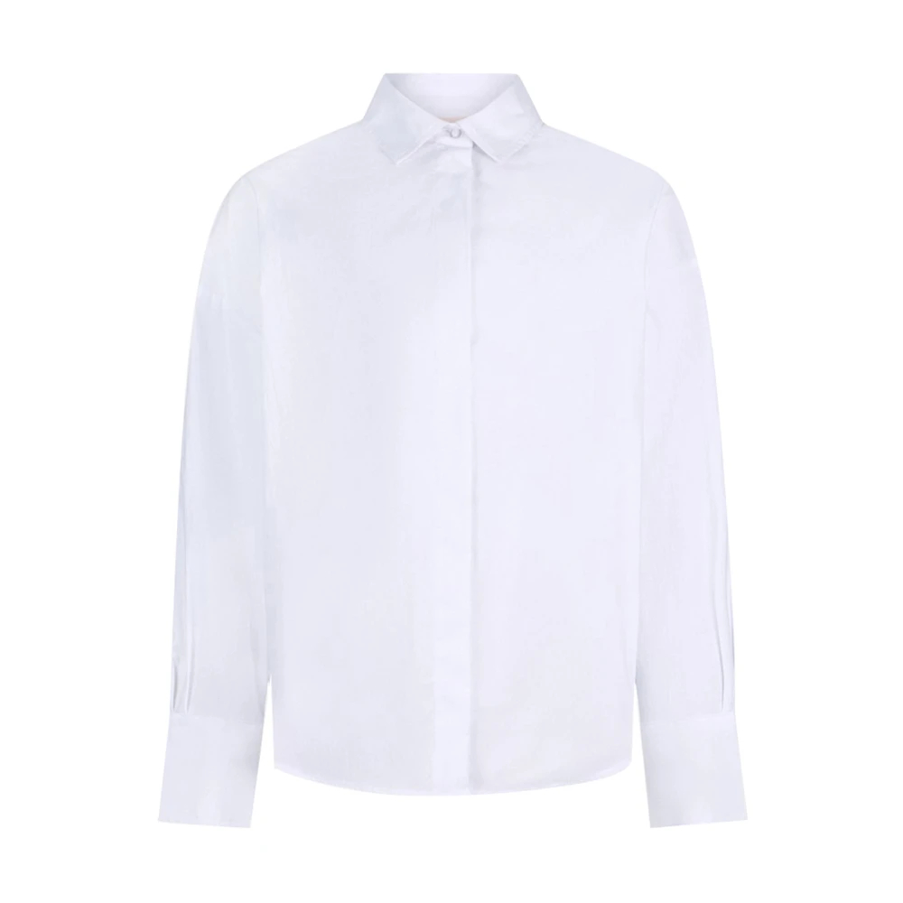 Liu Jo Damen Weiß - Poplin Hemd Mit Nieten - Blouses & Shirts - M