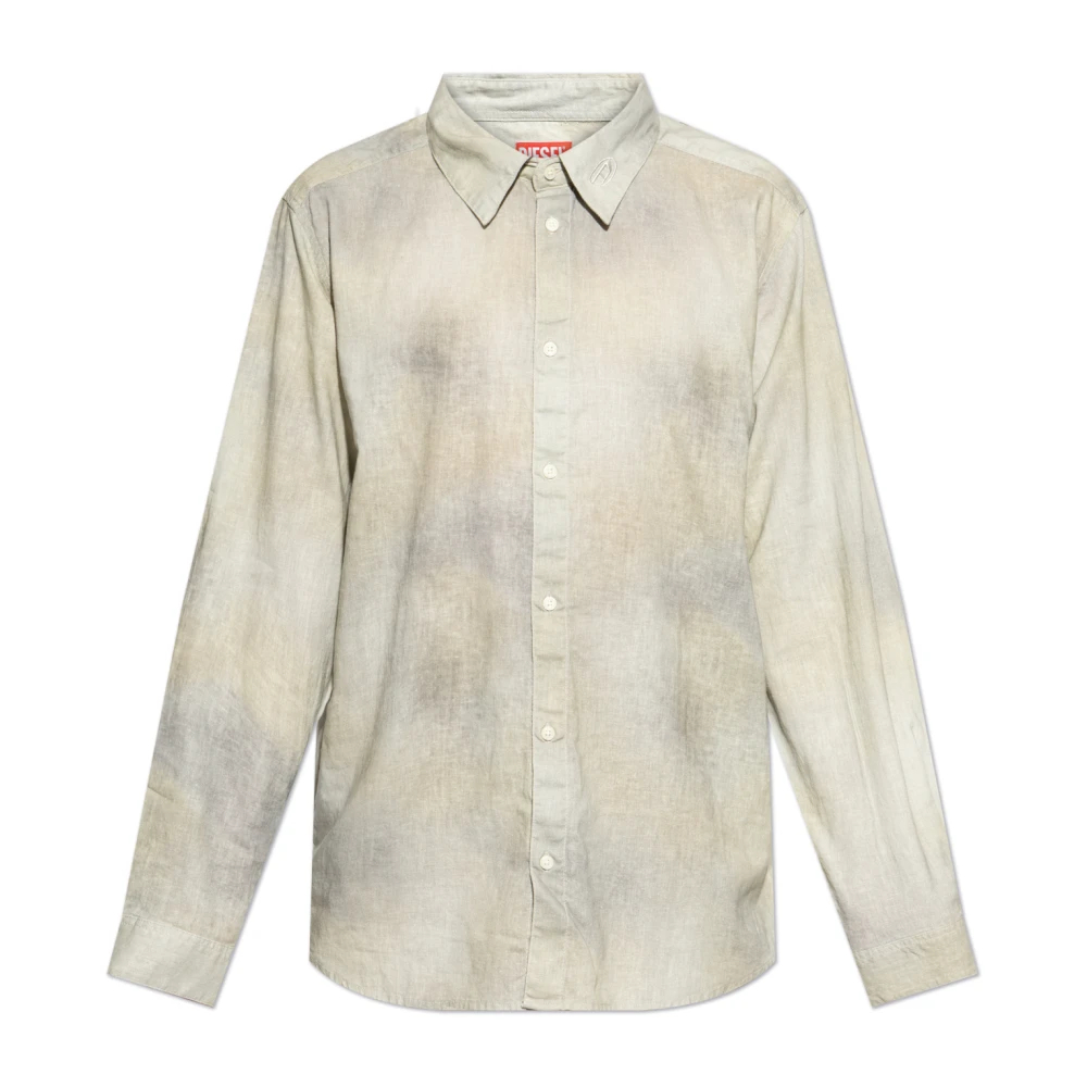 Diesel Herren Beige - S-Leie-Short Hemd - Shirts - 2XL