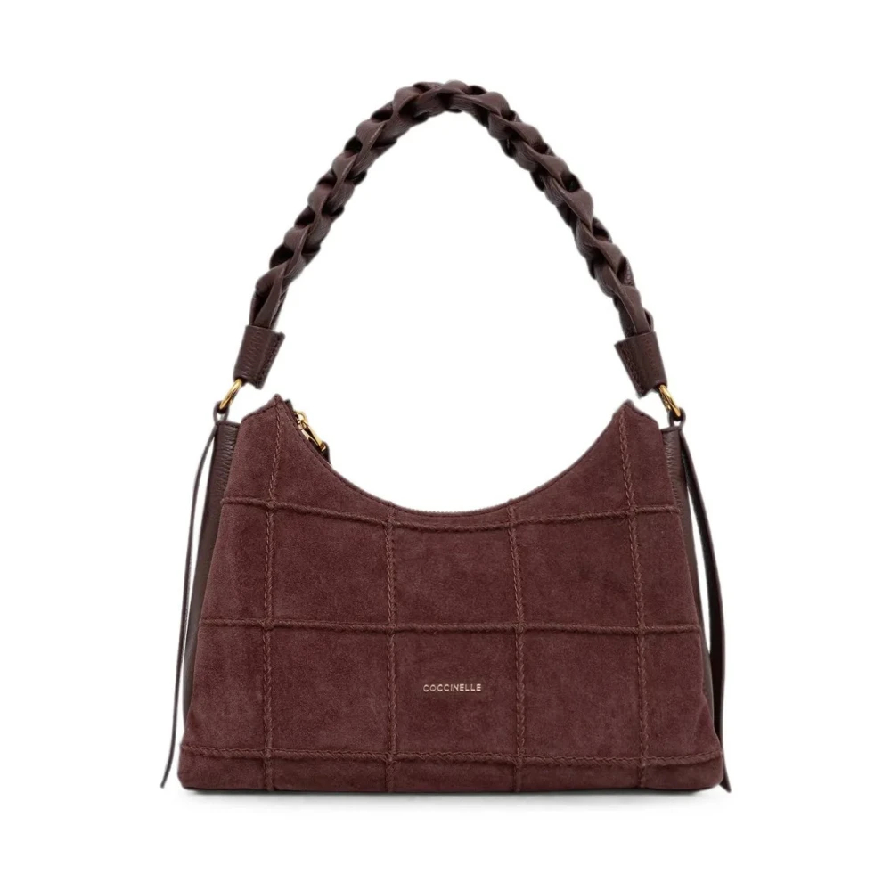 Coccinelle - Boheme Check Embroidery - Bags - Damen - Braun - One Size