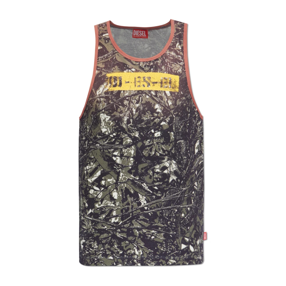 Diesel Herren Multicolor - Top T-Lifty-Camou - Tops - Mehrfarbig - S